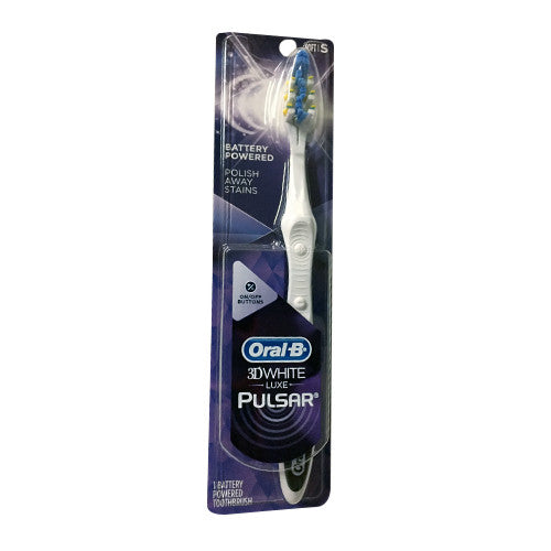 Oral-B 3D White Luxes Pulsar Vibrating Bristles Toothbrush, Soft, 1 Ea